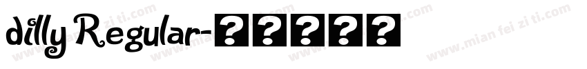 dilly Regular字体转换